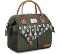Lekesky Women's Thermal Lunch Bag, 11L, Small Fridge Bags, Green