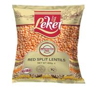 Leket Red Split Lentils 400g - Premium Quality Legumes for Healthy Cooking and Dining