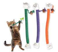 LEKEWPET Sisal Chew Toys for Indoor and Kitten Bite Resistant Interactive Toys for All Breeds 3 Pack
