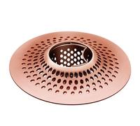 LEKEYE Shower Drain Hair Catcher/Bathtub Drain Strainer/Shower Stall Drain Protector (Red Copper, Stainless Steel)