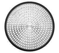 LEKEYE Shower Drain Hair Catcher | Strainer | Shower Stall Drain Cover | Bathroom Drain Protector Stainless Steel and Silicone(Black), LE8803
