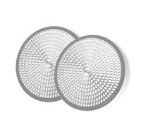 LEKEYE Shower Hair Catcher Drain Protector Strainer-Steel & Silicone 2 Pack