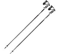 Leki Bold Lite S Slalom Grip Ski Poles, 130cm Dark Anthracite/Black