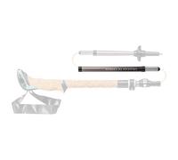 Leki Cressida Fx Carbon Poles Middle Part 3 110-120 Cm Clear 18-16 mm