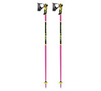Leki - Donwhill ski poles - Worldcup Lite Sl Lady 3D Neonpink-Black-Neonyellow in Aluminium - Size 105 cm - Pink Pink 105 cm