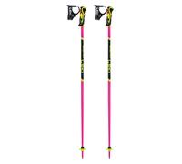 Leki - Donwhill ski poles - Worldcup Lite Sl Lady 3D Neonpink-Black-Neonyellow in Aluminium - Size 120 cm - Pink Pink 120 cm