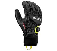 Leki - Ski gloves in PrimaLoft® - Griffin Tune 3D Boa Black-Graphite-Ice Lemon in Softshell - Size 7 Black 7