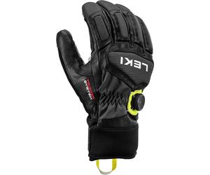 LEKI Griffing Tune 3D Boa glove black-ice lemon yellow 7