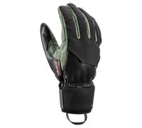 LEKI Hevon 3D Alpine Gloves with Trigger 3D, Black/Dusty Green, Size: 9.0
