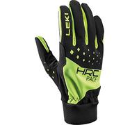 LEKI HRC Race Gloves, Black/Neon Yellow, EU 8.5