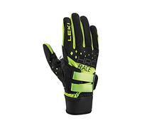 LEKI HRC Race Shark Gloves, Black/Neon Yellow, EU 7.5