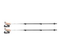 LEKI Jannu Aluminum Adjustable Lightweight Walking Poles for Trekking & Hiking - White-Green-Silver - 90-125 cm