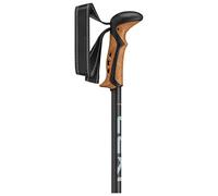 Leki Khumbu Anti Shock Telescopic Walking Trekking Pole Pair - Black/Sea Green