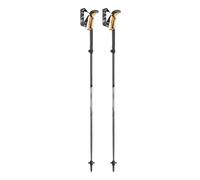 LEKI Khumbu FX TA Aluminum Compact Collapsible Adjustable Lightweight Walking Poles for Trekking & Hiking - Light Anthracite-Envy Green-Black - 110-120 cm