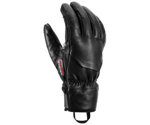 Leki - Leather ski gloves - Hevon Prime 3D for Men in Leather - Size 11 - Black Black 11