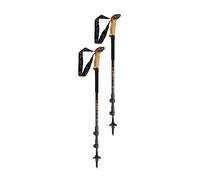 LEKI Makalu Cork Lite Aluminum Adjustable Lightweight Walking Poles for Trekking & Hiking - Orange-Black-Anthracite - 100-135 cm