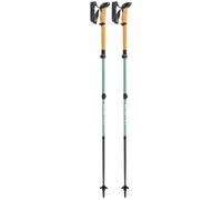 Leki - Makalu Fx Carbon Compact 100-120 cm Natural Carbon Grey Green White - Hiking poles