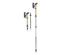 Leki - Makalu Fx Carbon Compact 100-120 cm Natural Carbon Grey Green White - Poles