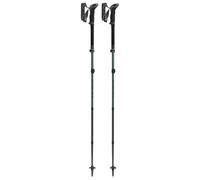 Leki Makalu FX Carbon Walking Poles - Pair: Natural Carbon/Malachite Green/Black