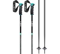 Leki Neolite Airfoil Women's Ski Poles, 120cm Gunmetal/Black/Light