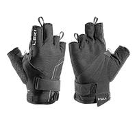 LEKI Nordic Breeze Shark Short Gloves, Black/White, Size EU 9