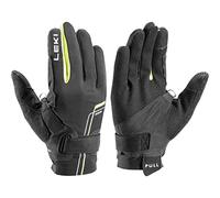 LEKI Nordic Move Shark Gloves, Black-Yellow-White, EU 8