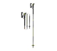 Leki Sherpa FX.One Carbon Poles, Natural Carbon, Neon Yellow-White, 140 cm
