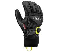 Leki - Ski gloves in PrimaLoft® - Griffin Tune 3D Boa Black-Graphite-Ice Lemon in Softshell - Size 9 Black 9
