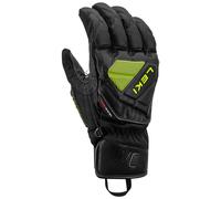 Leki - Ski gloves - Wcr C-Tech 3D Black-Ice Lemon in Silicone - Size 9 Black 9