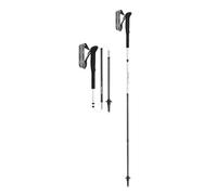 LEKI Skytera FX.One SL Trekking Poles - Foldable Ultralight Carbon Walking Poles for Thru-Hiking, Fast-Packing, & Mountaineering - Naturalcarbon-White-Neonorange - 115 cm