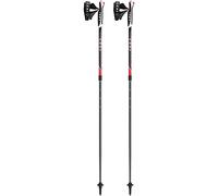 Leki Spin Trekking Pole Telescopic Pole,Black / neon red / white,100-130cm