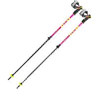 Leki Spitfire Vario 3D Freeride Ski Poles, 110-140cm Neon Magenta