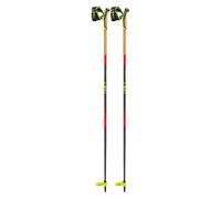 Leki - Touring ski poles - Mezza Race Bright Red-Black-Neonyellow - Size 120 cm Black 120 cm