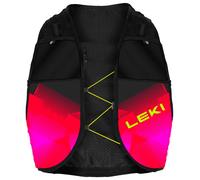 Leki - Trail Running Quiver Vest 6L Black Bright Red Neon Pink - L-XL - Trail running hydration vest