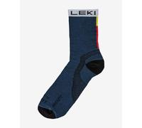LEKI Unisex Trail Running Socks, True Navy Blue-White, 42-45