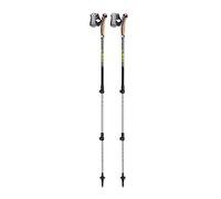 Leki Traveller Aluminium Poles, Black/Silver-Grey/Neon Yellow, 90-130 cm