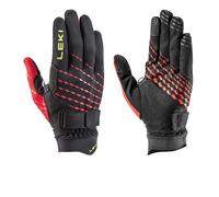 Leki Ultra Trail Breeze Shark Gloves | UK 2XL in Black/Red/Neon Yellow