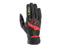 Leki Ultra Trail Storm Shark Gloves | UK 2XL in Black/Red/Neon Yellow