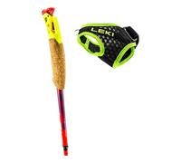 Leki Ultratrail FX.One SL, bright red-violet-neonyellow Trail Running Poles 125 cm