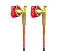 Leki - Ultratrail Fx.One Superlite Neon Pink Pastel Orange Neon Yellow - 125 - Trail running poles
