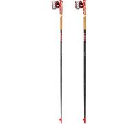 LEKI Unisex - Adult Vertical K Trail Running Poles, White-Neon Red, 135