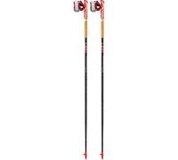 LEKI Unisex - Adult Vertical K Trail Running Poles, White-Neon Red, 140