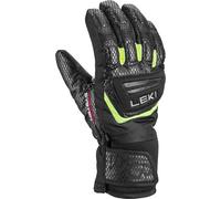 LEKI WCR Team 3D Junior Glove black-ice lemon yellow 7