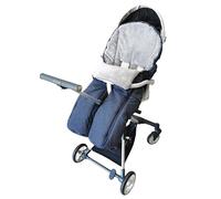 LekLai Pushchair Pram Footmuffs, Warm Waterproof Windproof Cosy Toes Winter with Zipper, Universal Split-Leg Foot Cover for Stroller, Buggy, Pushchair,A