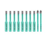 LEKOMESH Diamond Drill Bit Kit - 8pcs 6MM Diamond Hole Saw & 2pcs 6MM Carbide Drill Bit with Triangle Shank for Porcelain Tile Drill Bits for Ceramic Marble Granite Stone Quartz