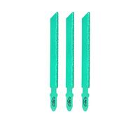 LEKOMESH Diamond Jig Cutting Disc - 3pcs 4 Inch/100mm Cutting Disc for Straight or Curved Cut Fibreglass Marble Plastic Wood Plasterboard with T Shank Grit 46