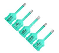 LEKOMESH Diamond Tile Drill Bits - 5pc 6MM Tile Hole Saw for Porcelain Ceramic Marble Granite Stone Quartz Vacuum Brazed Diamond Drill Bits M14 Thread for Angle Grinder