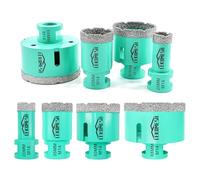 LEKOMESH Porcelain Tile Drill Bits - 4pcs 20/35/50/68MM Diamond Tile Hole Cutter Hole Saw for Porcelain Ceramic Tile Marble Granite Stone Quartz Diamond Drill Bits M14 Thread