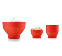 Lékué - 0200227R10M019 Microwave Set with a Silicone Mold, Red, XL