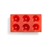 Lékué 0620406R01 Silicone Mould 6 Cavities Doughnut Red